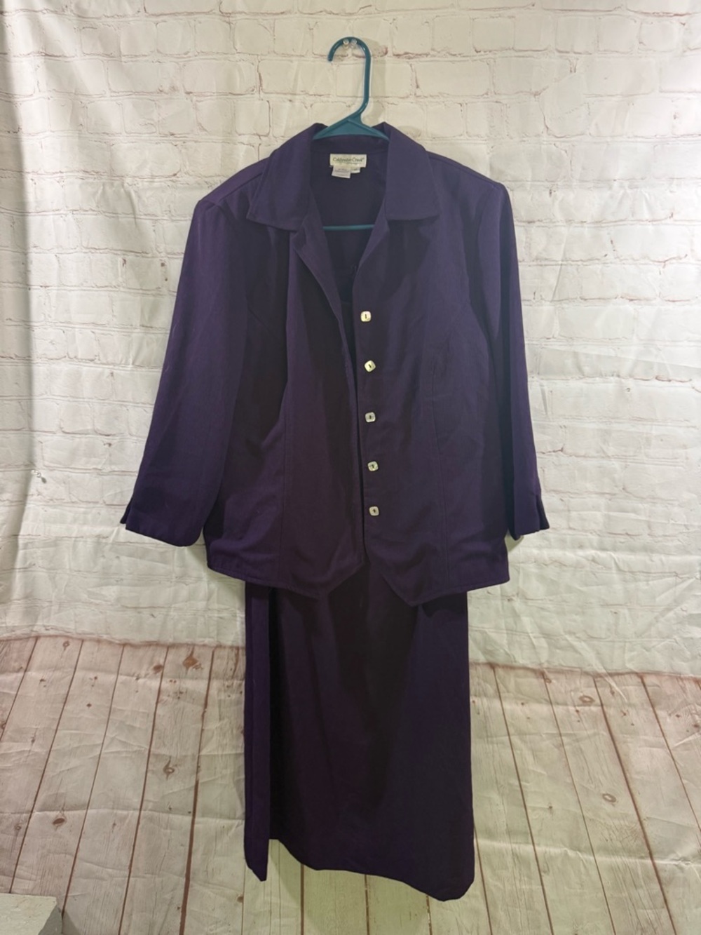 Coldwater Creek Two Piece Dress Set Womens Size 12 Purple